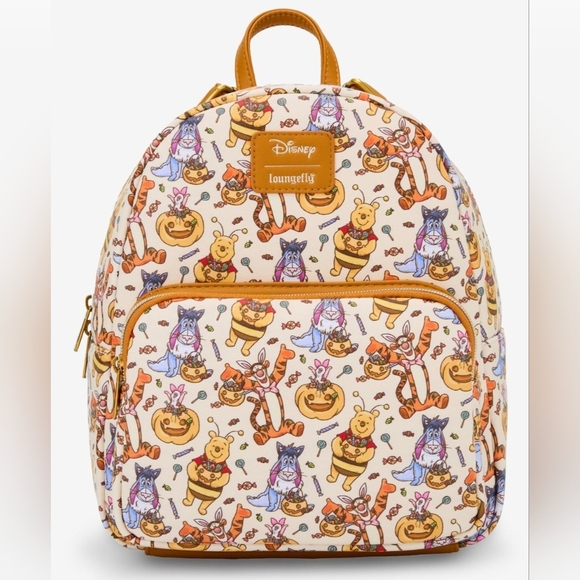 NWT Loungefly Disney Winnie The Pooh Halloween Costumes Mini Backpack - Picture 1 of 7